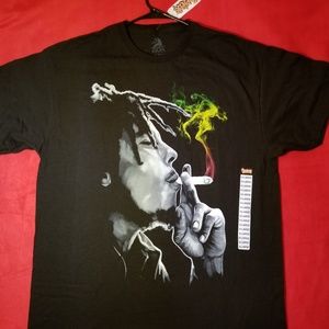 Bob Marley Rasta Smoke T Shirt